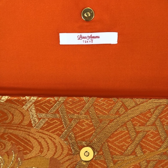 Leina Aonuma Obi Clutch / Purse Authentic Traditional Japanese Fabric - Picture 2 of 6